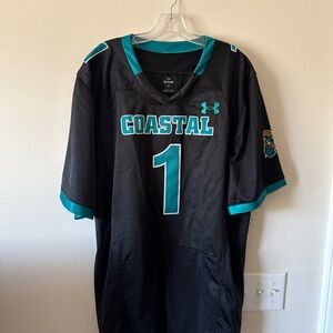 Under Armour Black and Teal Coastal Jersey